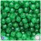 BeadTin Mint Sparkle 10mm Faceted Round Plastic Craft Beads (225pcs)